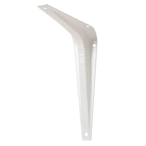 white metal shelf brackets 10.5 home depot|white metal shelving brackets.